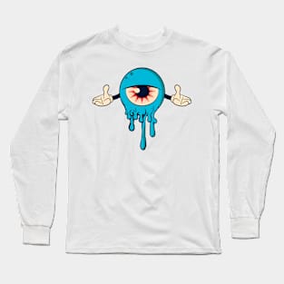 Graffiti Monster Eye Long Sleeve T-Shirt